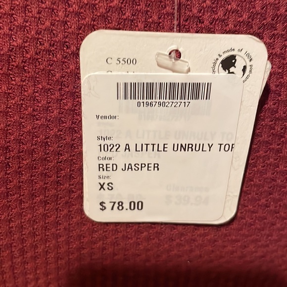 Free People Little Unruly Top NWT Size XS - Picture 6 of 7